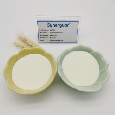 De superieure Hydroxypropyl Guar Gom met Hoogste Kwaliteit heeft Hoge Graad van Substitutie en Hoge Transparantie voor Slijmstuk speelgoed