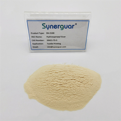 Hydroxypropyl Guar Gom met Hoge Kostenprestaties heeft Lage Viscositeit en Lage Graad van Substitutie voor Textieldruk