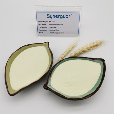 Hydroxypropyl guargom met hoge kwaliteit heeft een superhoge viscositeit en een gemiddelde substitutiegraad voor persoonlijke verzorging