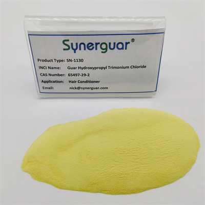 Het hoge Guar van de Viscositeits Lage Transparantie Hydroxypropyl het Chloride Basisguar van Hydroxypropyltrimonium Veredelingsmiddel van het Gomhaar